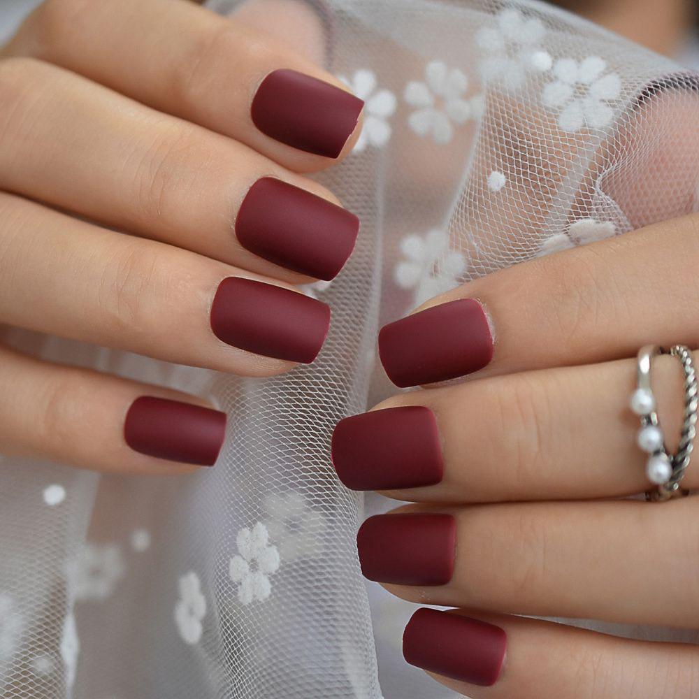20 top mate burgundy nails ideas in 2024